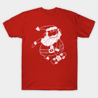Skateboarding Santa T-Shirt